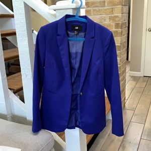 H&M women’s electric blue blazer